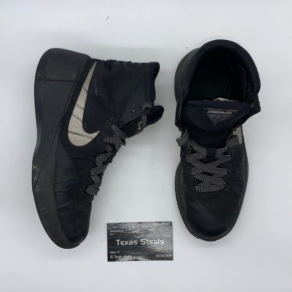 Youth Nike Hyperdunk 2015 Black White - Picture 2 of 7